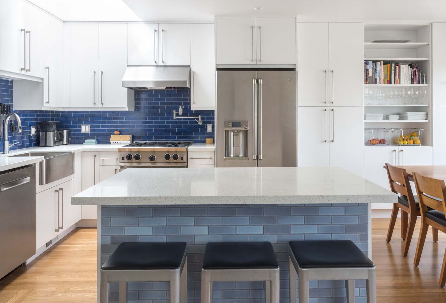 white kitchen cabinets with blue tiles elsie san francisco design build white kitchen cabinets with blue tiles elsie san francisco design build