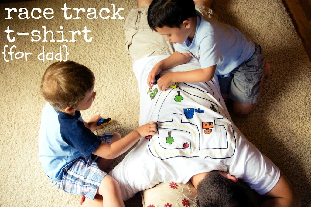 father's day gift {race track t-shirt 