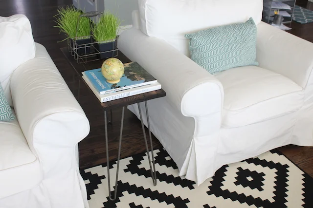 Diy Hairpin Leg Side Table Colors And Craft Diy Hairpin Leg Side Table Colors, Diy Side Table Hairpin Legs