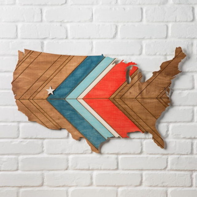 Map Decor from The Crafty Blog Stalker