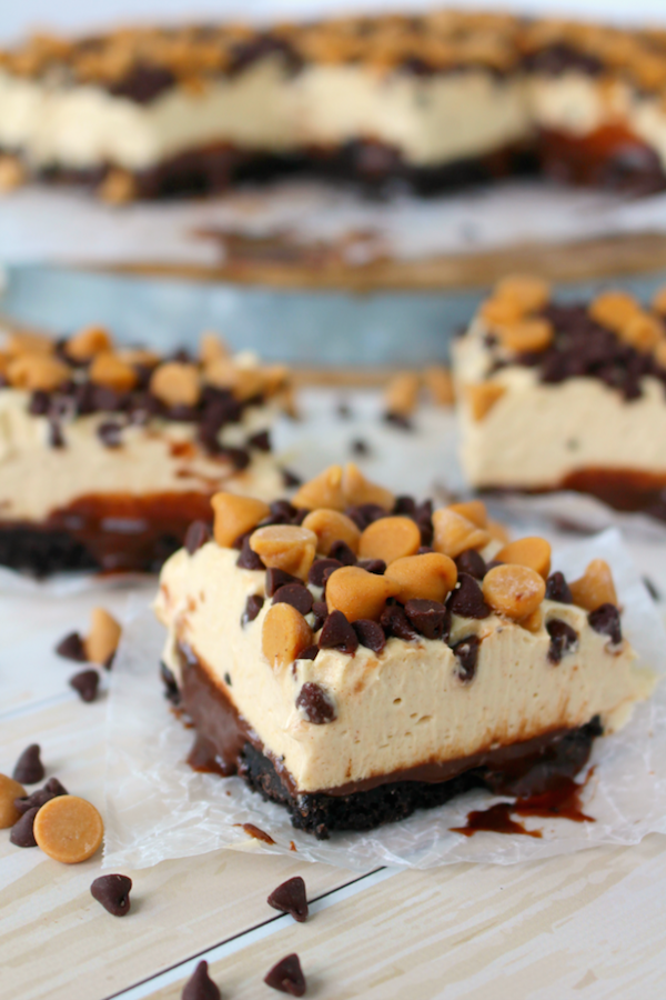 Peanut Butter Mousse Brownies from Delightful E Made