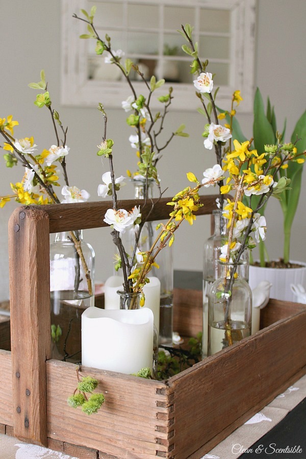 Spring Decor with Flowers from Clean & Scentsible