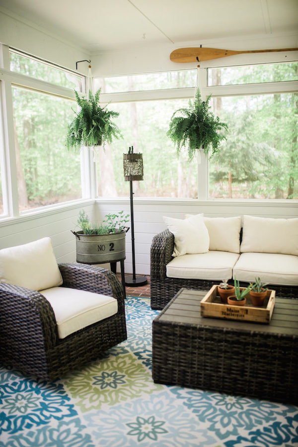 Screen Porch Makeover from Lynzy and Co