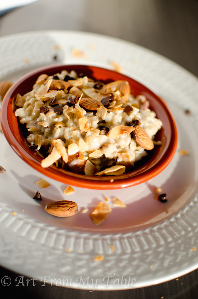 Almond Joy Oatmeal from Art From My Table