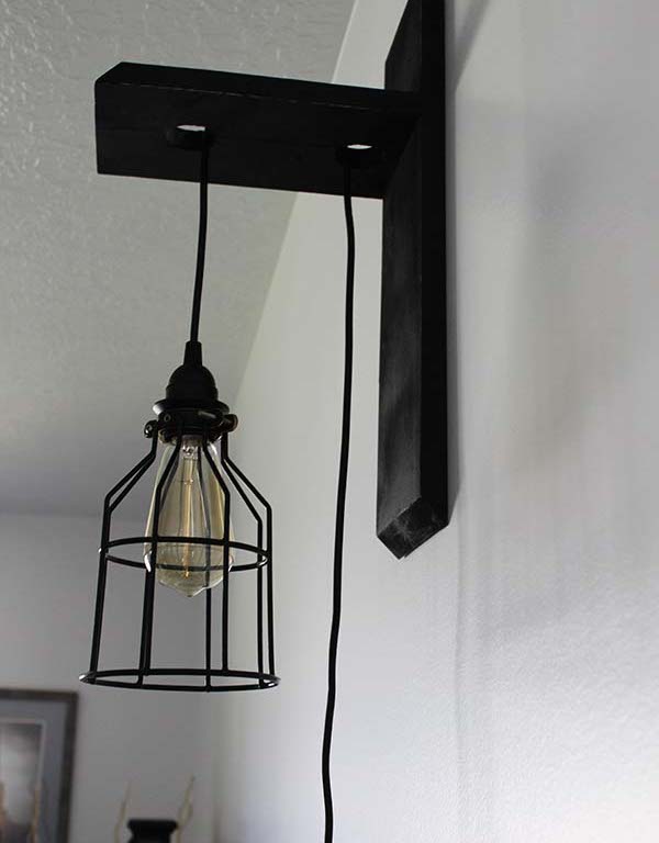 DIY Wall Sconce from Sawdust Sisters