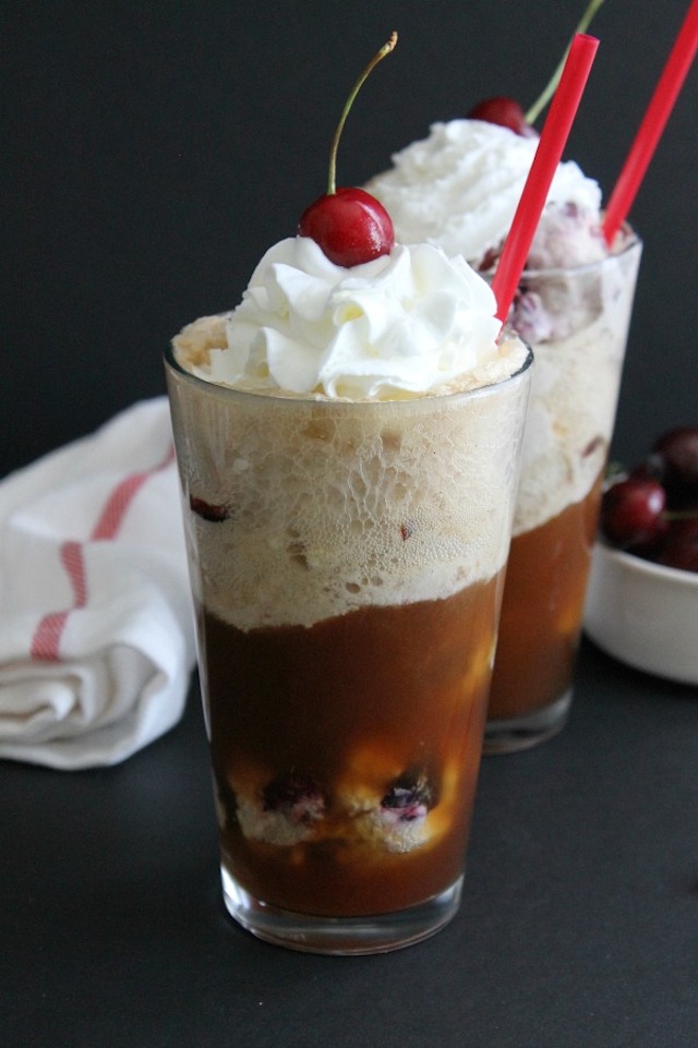 Cherry Vanilla Root Beer Float from The Bitter Side of Sweet