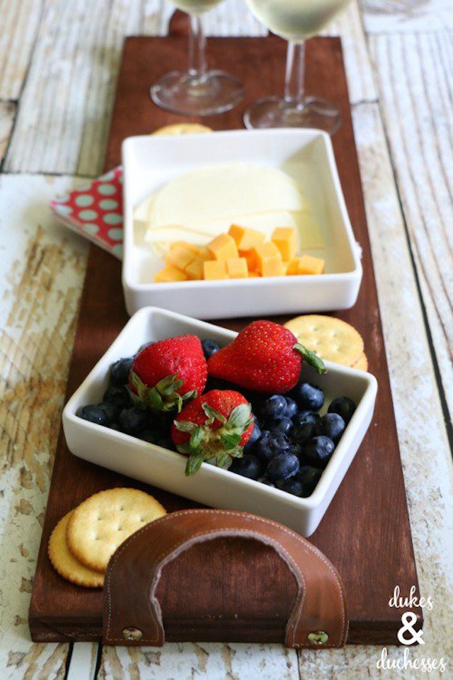 DIY Rustic Tray from Duke & Duchesses