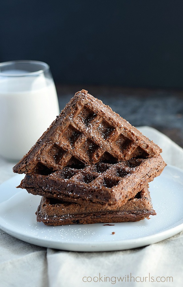Waffled Brownies from Cooking with Curls