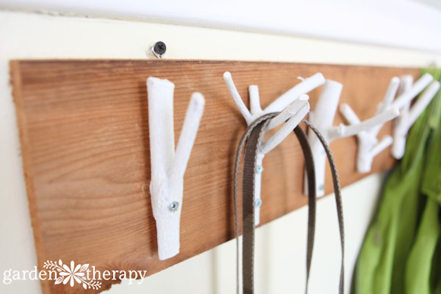 Natural Branch Hooks from Garden Therapy