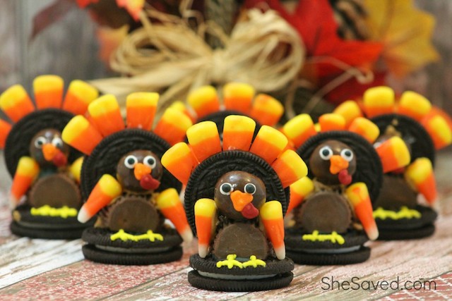 Turkey Cookies from All Because She Saved
