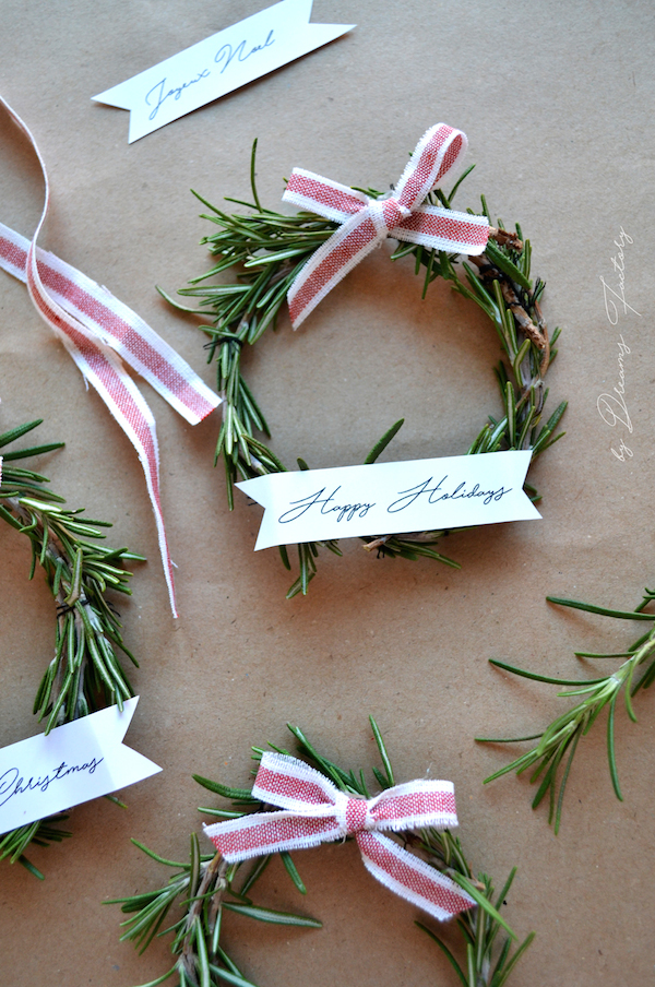 Christmas Rosemary Wreaths from Dreams Factory