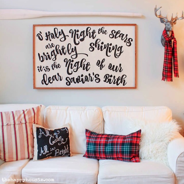 DIY Song Lyric Board from The Happy Housie
