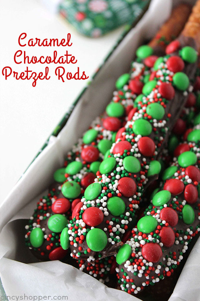 Caramel Chocolate Pretzel Rods from Cincy Shopper