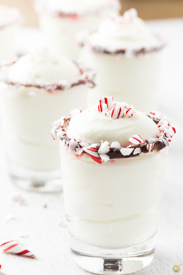 White Chocolate Peppermint Mousse from Cooking on the Front Burner