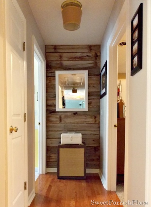 DIY Rustic Wood Wall from Sweet Parrish Place