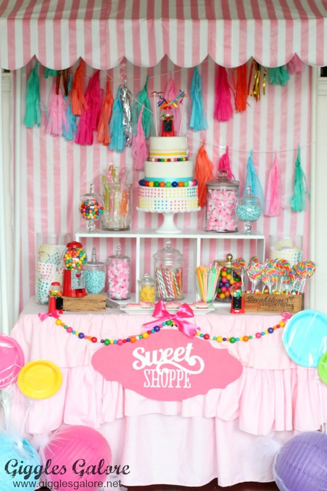 Sweet Shoppe Birthday Party from Giggles Galore