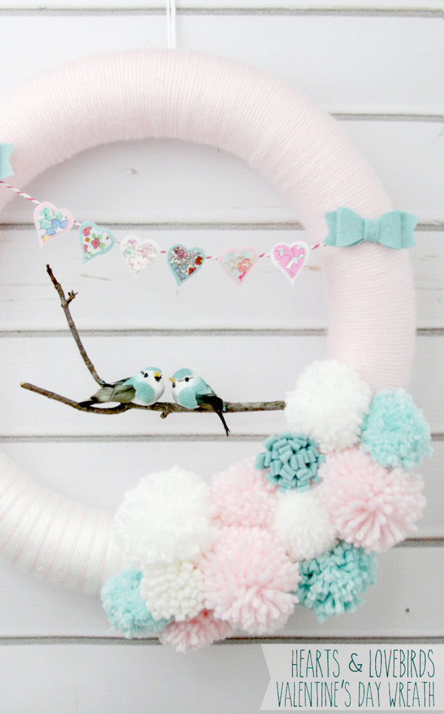 Valentines Wreath from Flamingo Toes