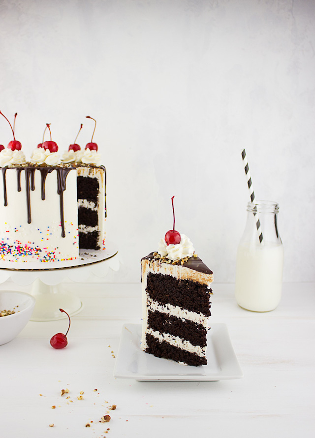 Fudge Sundae Cake from The Simple Sweet Life
