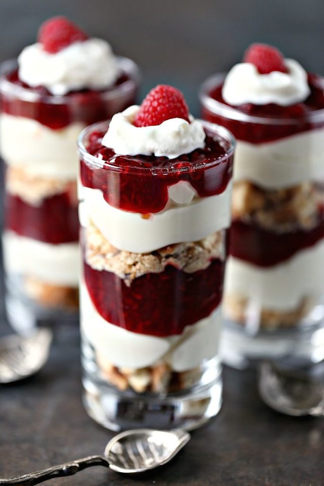 No Bake Lemon Raspberry Cheesecake Parfait from Cravings of a Lunatic