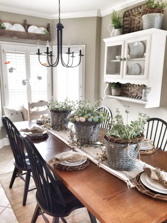 Farmhouse Inspired Spring Tablescapes — Colors and Craft