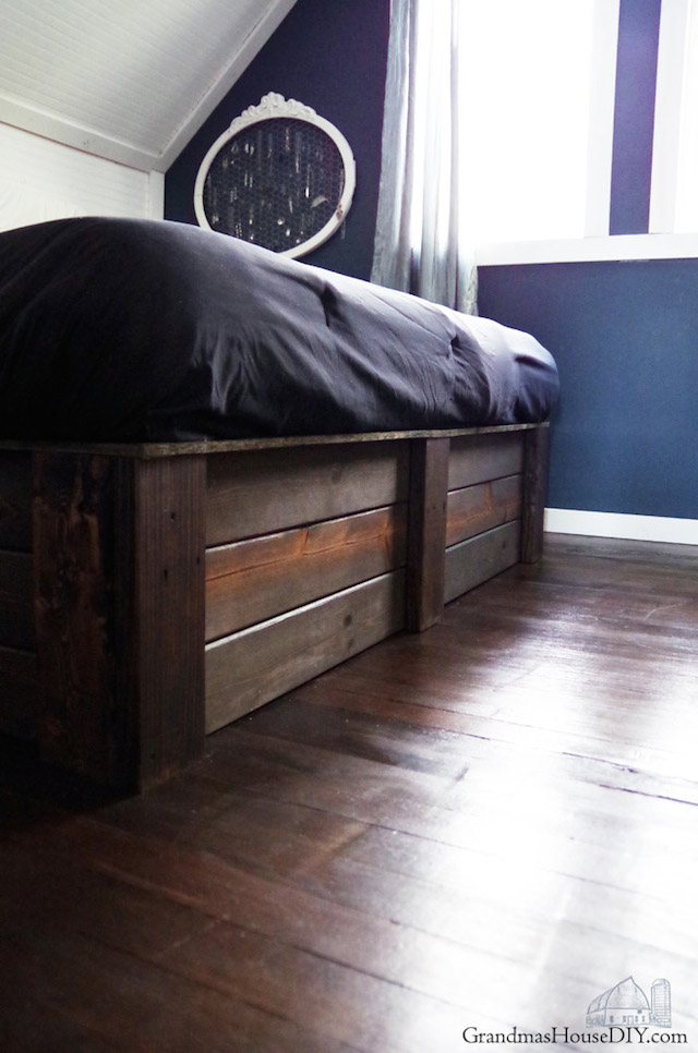 DIY Platform Bed from Grandmas House DIY