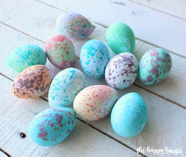 DIY Speckled Eggs from The Happy Housie