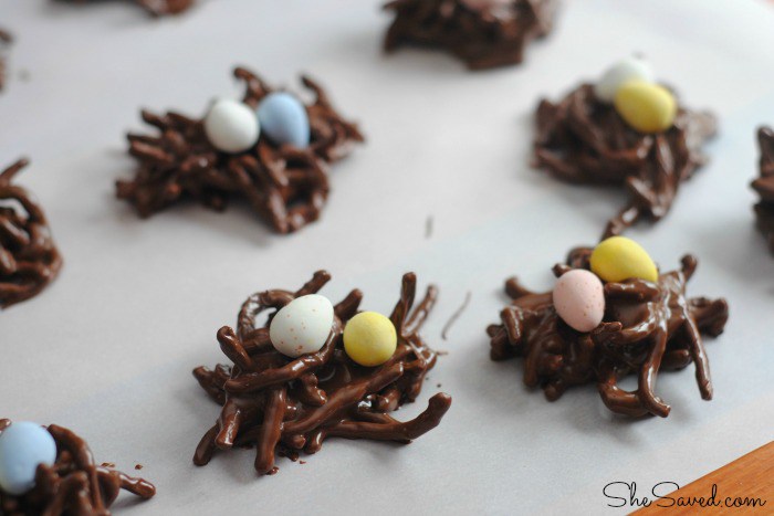 Nutella No-Bake Bird Nest Cookies from All Because She Saved