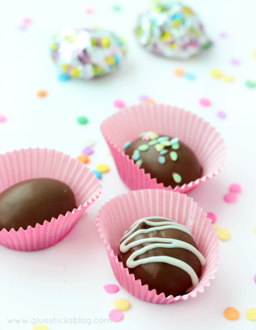 DIY Chocolate Easter Eggs from Gluesticks Blog
