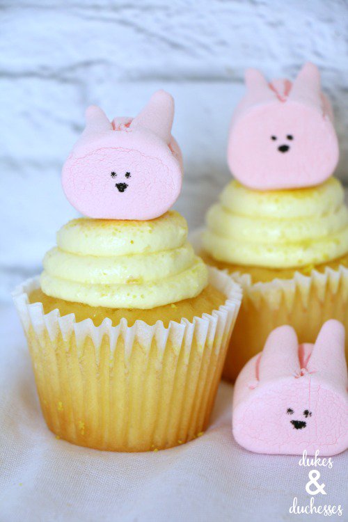Marshmallow Bunny Cupcakes from Dukes & Duchesses