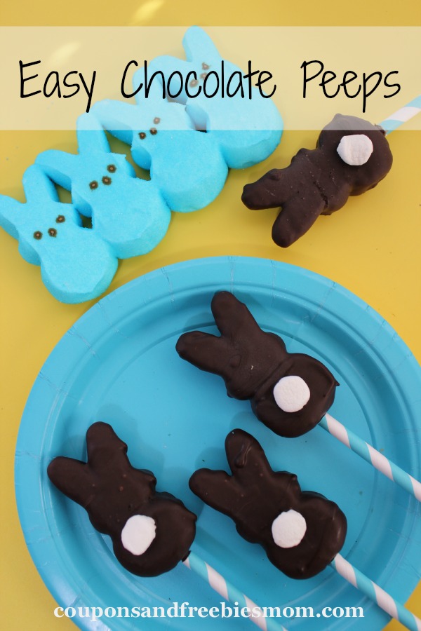 Easy Chocolate Peeps from Coupons and Freebies Mom