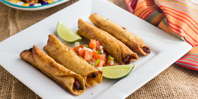 Chicken Flautas from The Black Peppercorn