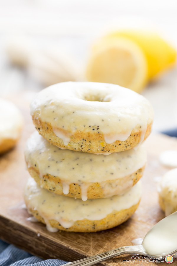Lemon Poppyseed Donuts from Cooking on the Front Burner