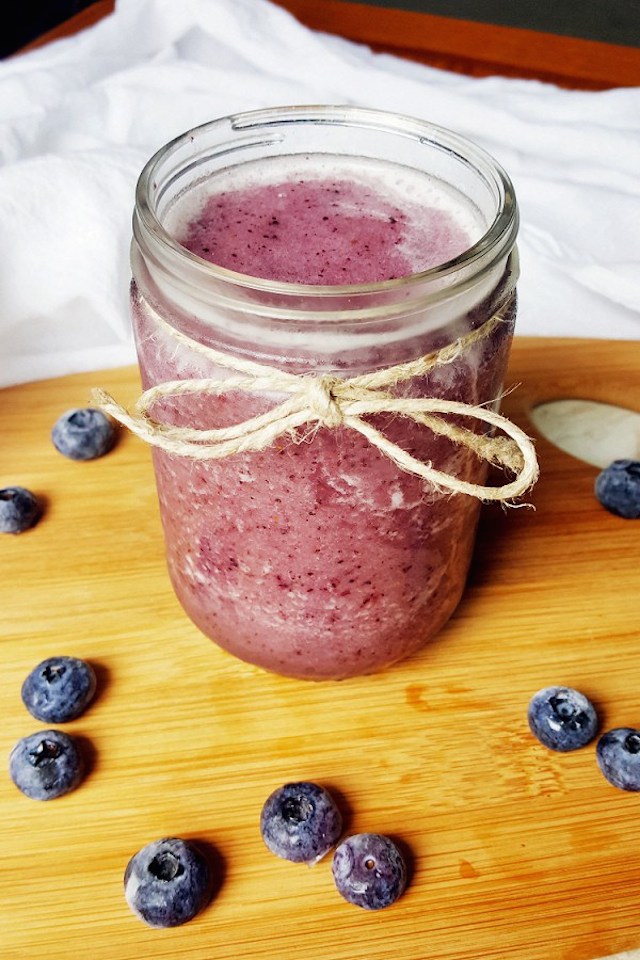 Banana Blueberry Smoothie from Courtney's Cookbook
