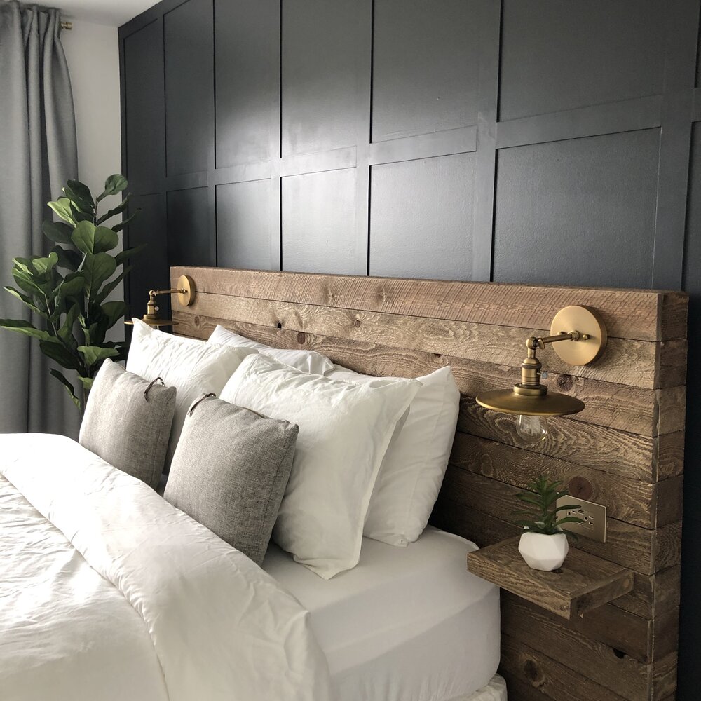 Diy Reclaimed Wood Headboard Colors And Craft - Reclaimed Wood Bed Frame Diy