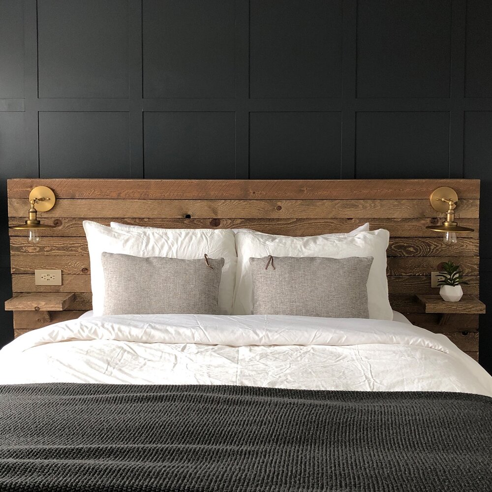 Diy Reclaimed Wood Headboard Colors, Barnwood Bed Frame Plans