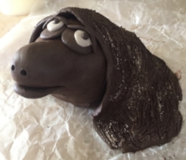 Molochite flecks in Cassius Clay blanket. 