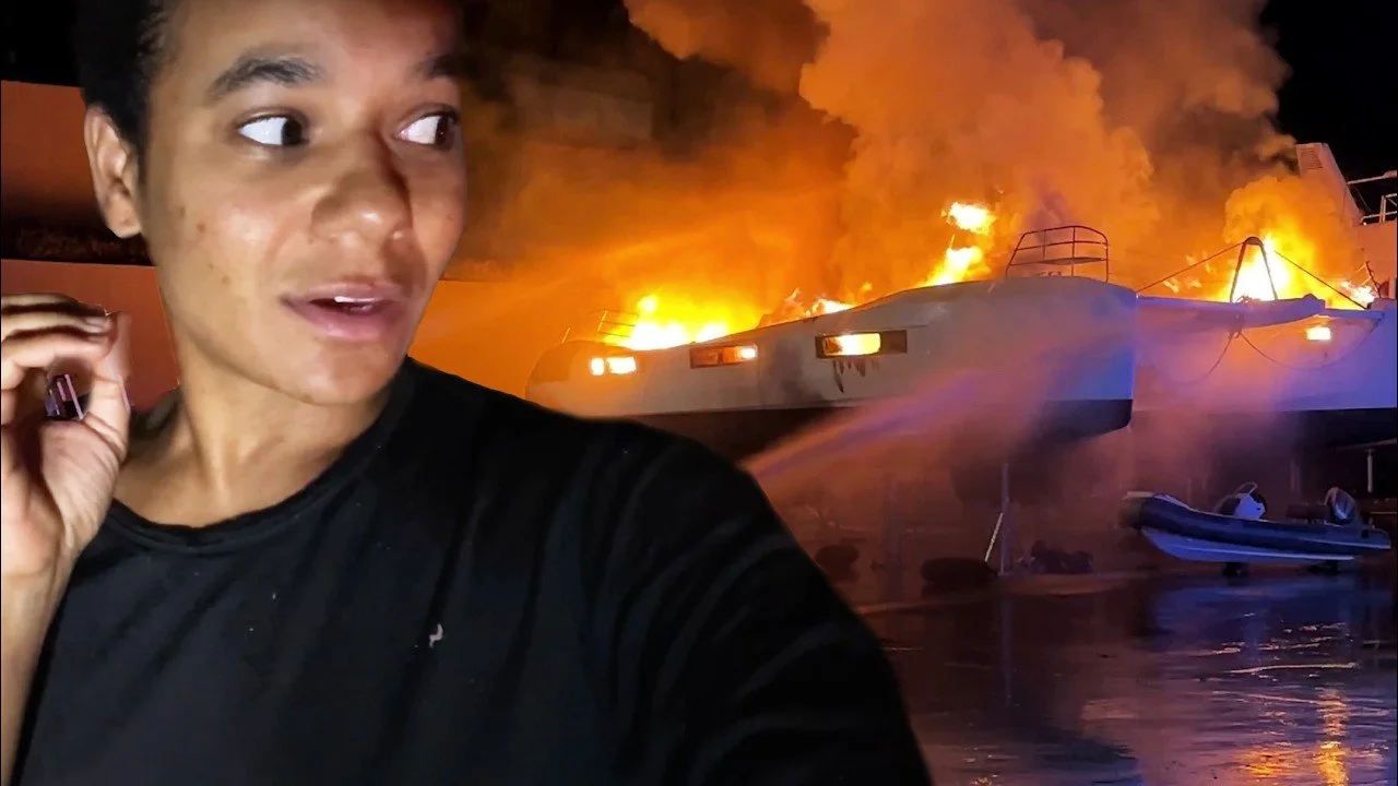 Woke Up to a Sailboat on Fire! | Step 453