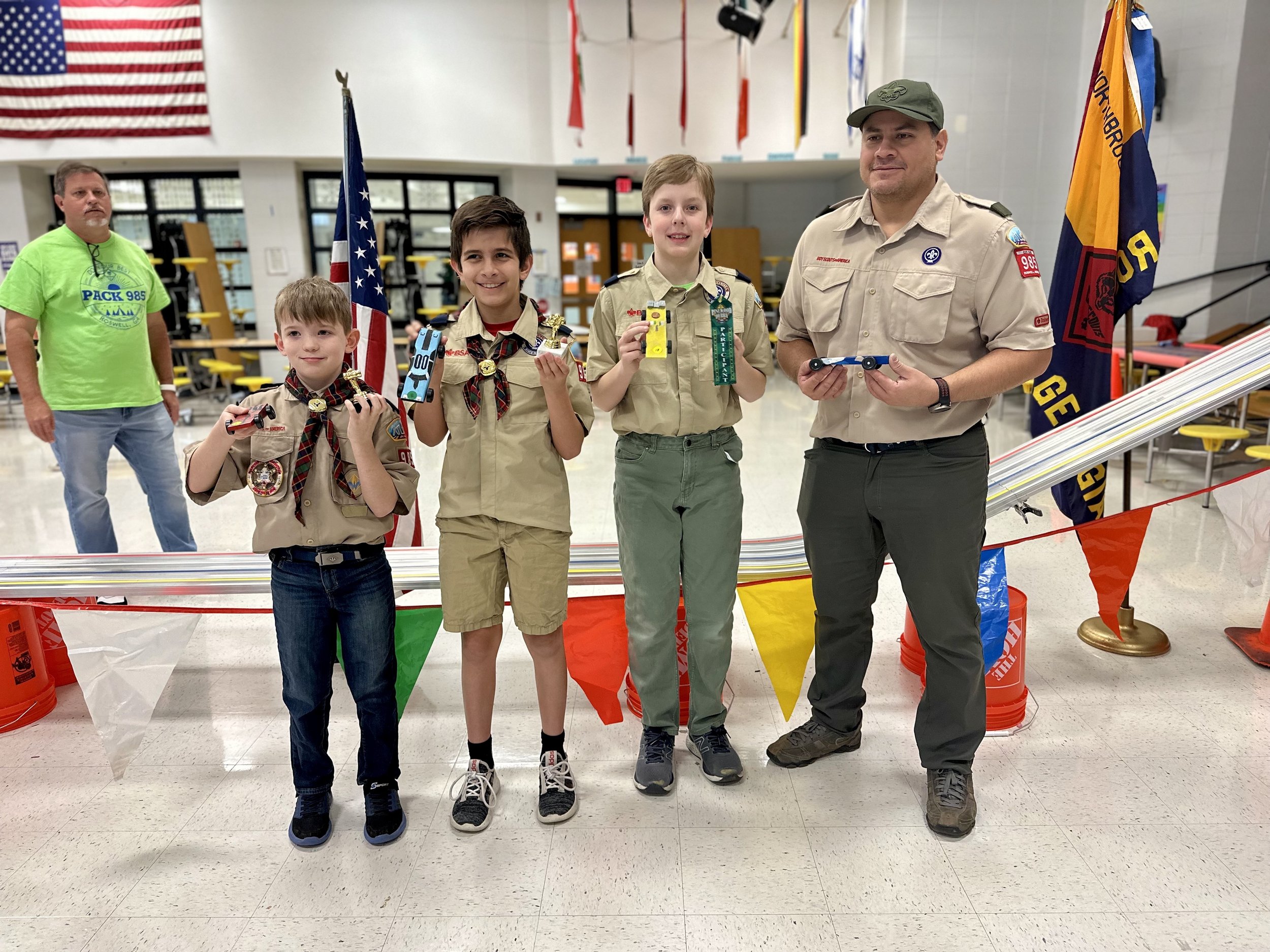 Pinewood Derby 2023: Arrow of Light Den