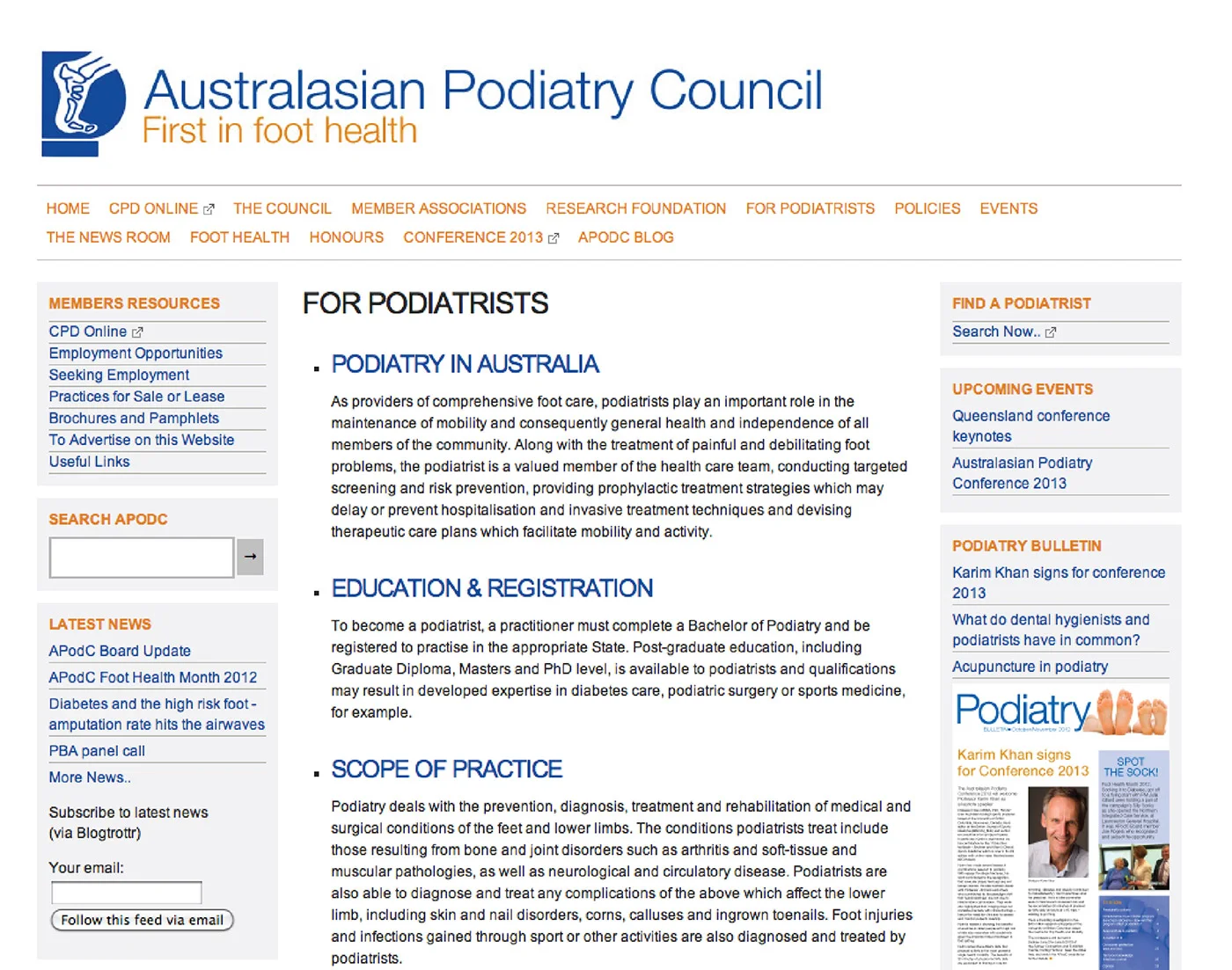 Australasian Podiatry Council