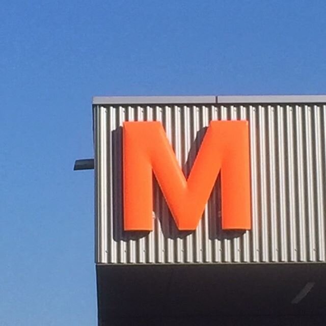 Retail store logo M (Great find generously shared by @streets_and_me Thanks)