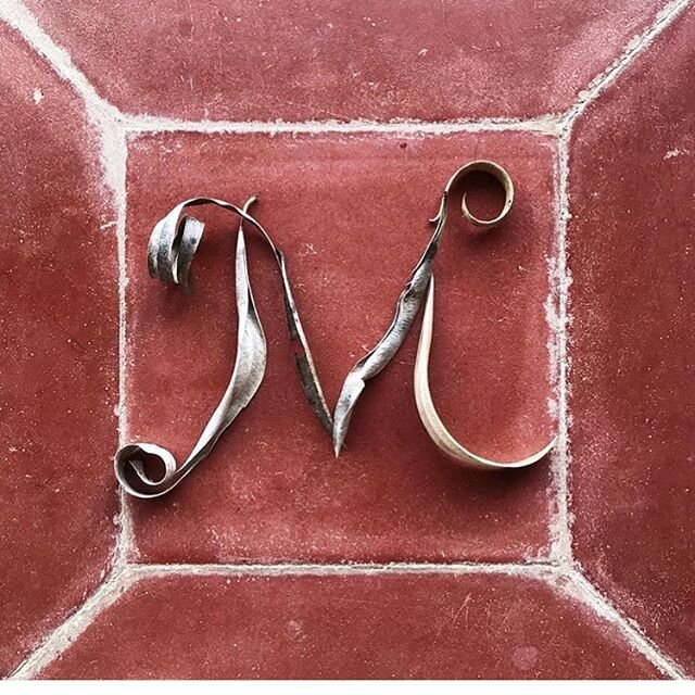 Beautifully crafted metal M (Wonderful M generously shared by @shelleysdavies Thanks)