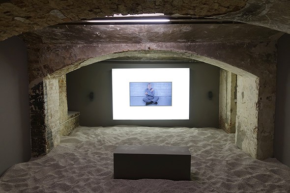 Josh Kline, Crying Games , 2015 The Present in Drag , installation view, 2016 KW Institute for Contemporary Art, Berlin, GE