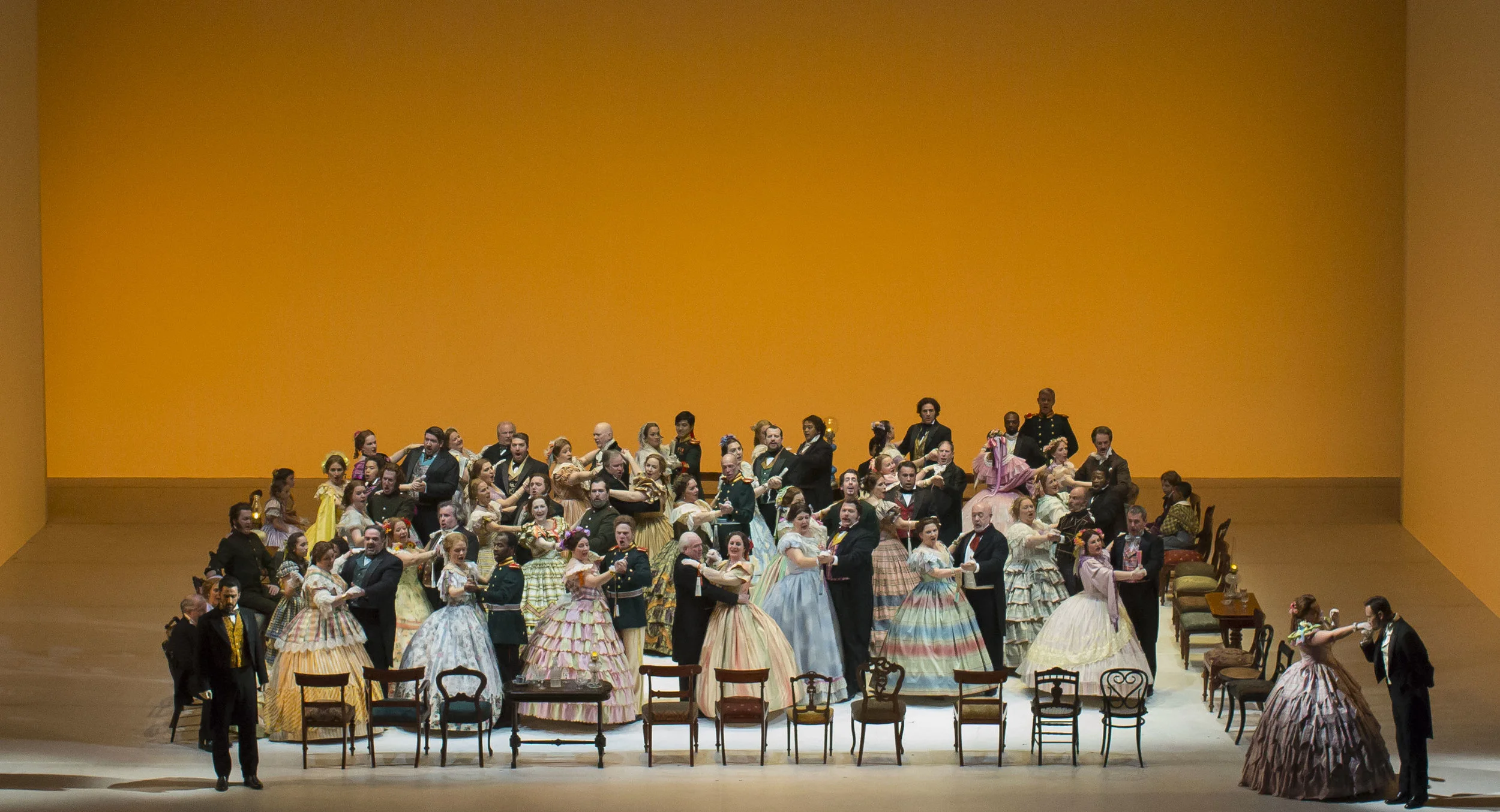 The Robert Carsen production of Eugene Onegin at the Lyric Opera of Chicago. Photo: © Todd Rosenberg