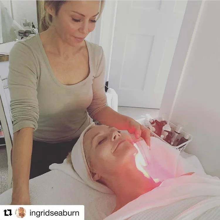 Ingrid does fab facials... (she's also squeezed my spots!)