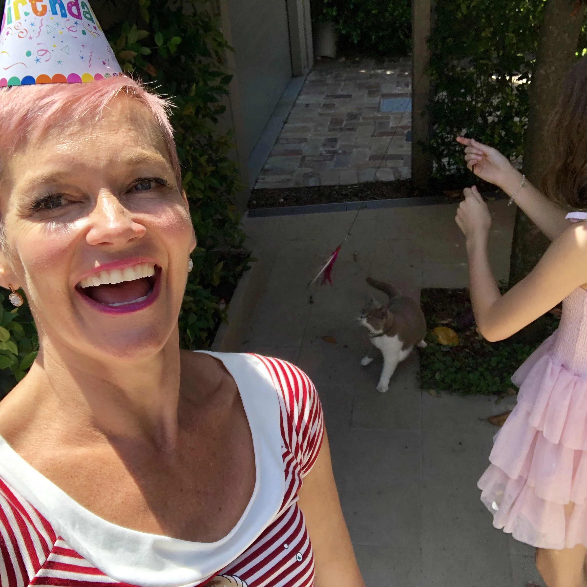 Me hosting a ‘cat party’ for Violet! ( She has turned two)