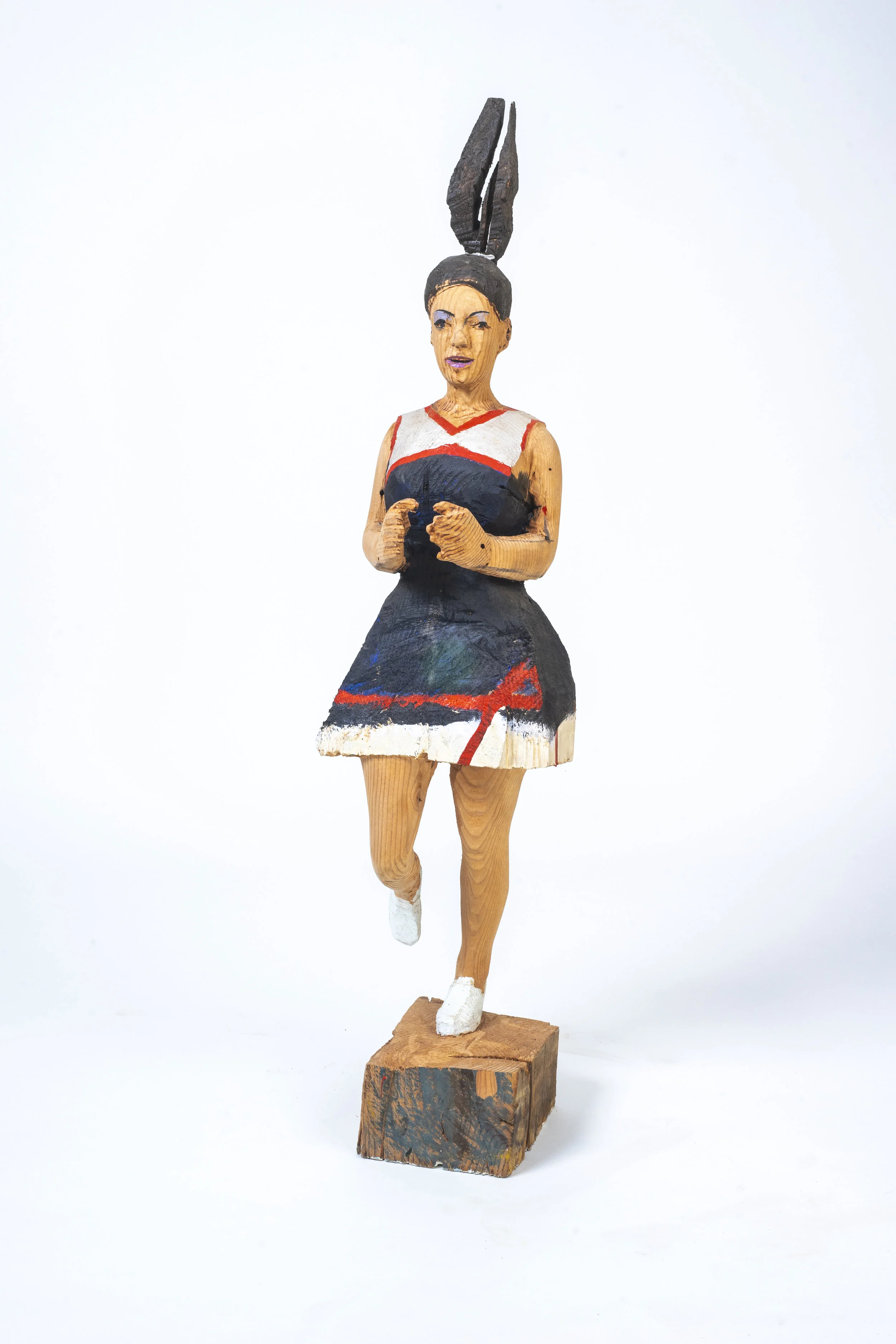 Defense, 48X11X16", Wood and paint, 2018