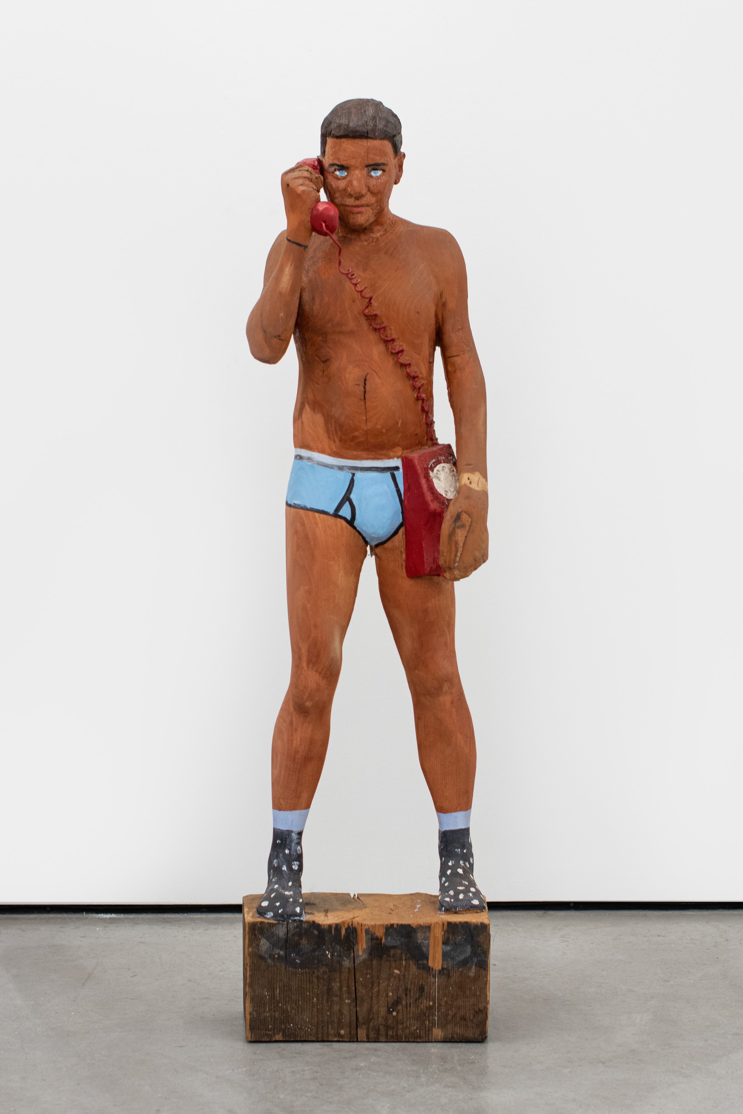 Standing Man in Underwear