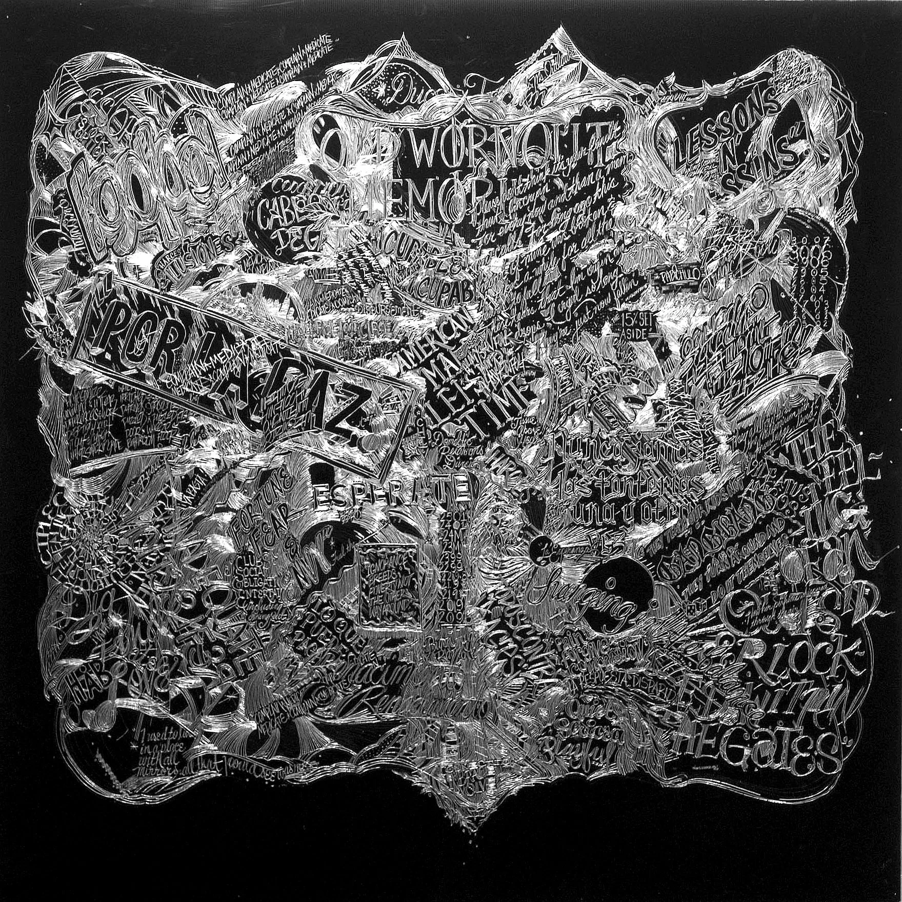 Sin Titulo, Carved aluminum with enamel finish, 46 X 46 inches, 2007