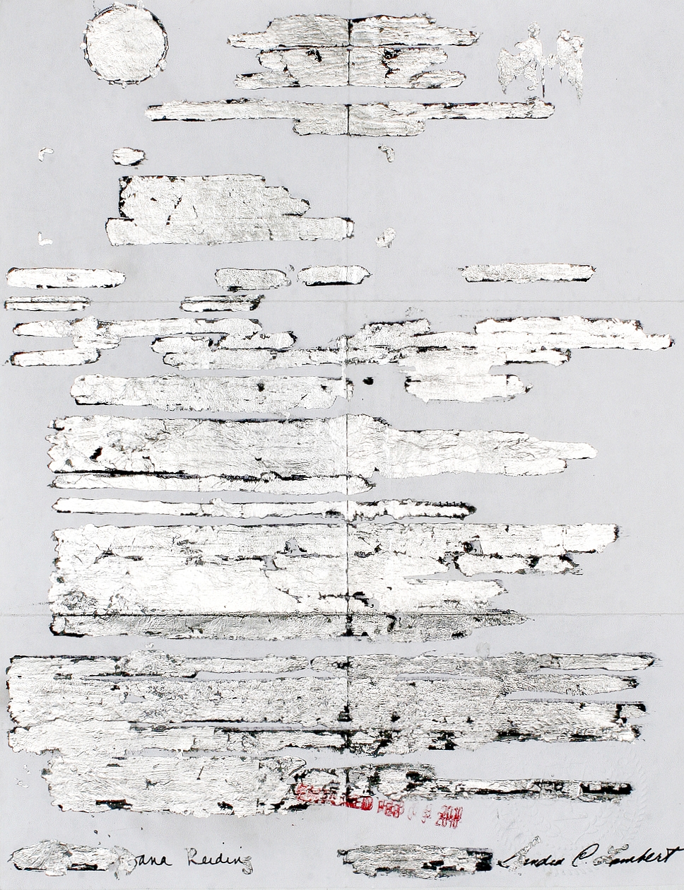 Dawn. Silver leaf and ink on bond paper, A4, 2010