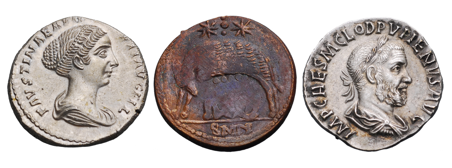 3 PCS of Rare Old Ancient Antique Greek Roman Era Coins Collection Collectibles 